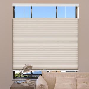 MYshade Top Down Bottom Up Cordless Cellular Shades - Blackout Blinds for Indoor Windows - Room Darkening - Easy to Install - 36" W x 72" H (Beige) (Blackout-beige)