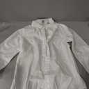 French Toast Girls' Fitted Wrinkle-Resistant Long Sleeve Oxford Shirt (White, M)