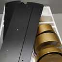 Ceiling Fans with LED Lights, 52 Inch 5-Blade Ceiling Fan Remote Control, Industrial Ceiling Fan with Reversible DC Motor, Downrod Mount LED Ceiling Light Chandelier for Bedroom (Gold & Black)