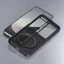 10 x Case for Samsung Galaxy Z Flip 6, Matte Cover with Stand, Anti-Scratch Translucent Back & TPU Connector, Z Flip6 5G Phone Case, Drop Resistance (Without Hinge+Matte Black)