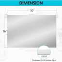 30" x 16" Thicken Heavy Range Hoods Stainless Steel Backsplash,Panel Splatter Guard for Stovetop,6 Pre Drilled Holes for Easy Installation,Keep the Walls Clean, Bright and Beautiful (30" x 16")