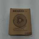 BESKAR Small Clip on Fan, 3 Speeds USB Fans with Strong Airflow, Clip & Desk Fans USB Plug in with Sturdy Clamp - Ultra Quiet operation for Office Dorm Bedroom Stroller (Dark Black)