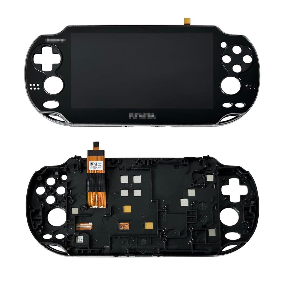Rinbers BLACK LCD Screen Display Touch Panel Glass Digitizer Assembly with Frame Combo Replacement for Playstation PS Vita 1000 1001 PSV PCH-1001 PCH-1101