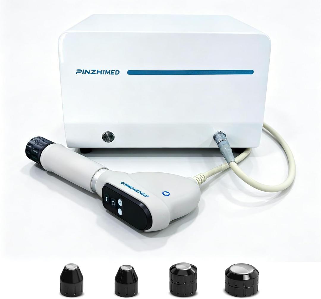Professional Shockwave Machine, Shockwave Device with Smart LED Display Metal Handle, Comfort for Muscle, Newbies & Senior-Friendly Control, 6 Bar for Stable Energy Output, For Home and Office