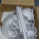 Mid Century Tall Standing Floor Lamp, White Bud Modern Bright Floor Lamps for Living Rooms & Bedrooms, Lighting Lamp Metal Floor Lights for Corner illumination-E26 Socket(No Bulb)