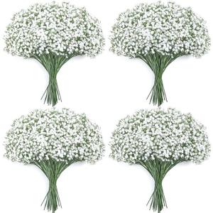 Faylifeway Babys Breath Artificial Flowers - 40PCS Real Touch White Gypsophila Bouquets for Floral Decoration, Wedding, Home, Party, and Garden