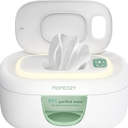 Momcozy Baby Wipe Warmer, Innovative Spring Design, Large Capacity Wipes Dispenser, Fast and Even Heating, 4 Modes of Temperature Heating Control, Diaper Wipe Warmer with Night Light