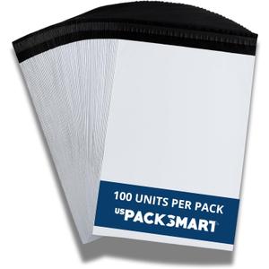 White Plastic Poly Mailers 9"x12" | Shipping Bags for Clothing, Books, and Accessories | Durable Shipping Envelopes | Waterproof, Tear-Proof with Strong Self-sealing Adhesive | 100-Pack