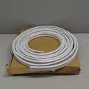 UrbanRed Flexible Bendable Ceiling Curtain Track, 32.8 ft (10 m), Mount for Rail with Curtain Tracks System, Room Divider, Curtains Rod, RV Ceiling Track for Curtains, White