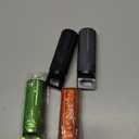 Patelai 4 Pcs Portable Keychain Pill Holder Pill Organizer Travel Waterproof Match Container Aluminum Airtight Keychain Container Travel Size Storage Supplements Holder for Outdoor Camping, (Vintage)