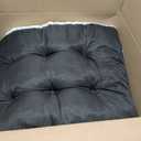 KSIIA Washable Dog Bed Deluxe Plush Dog Crate Beds Comfy Kennel Pad Anti-Slip Pet Sleeping Mat for Large, Jumbo, Medium, Small Dogs Breeds, 29" x 21", Gray