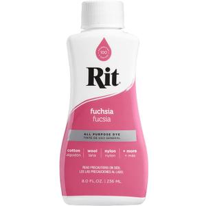 Rit All-Purpose Liquid Dye, Fuchsia (3 Count (Pack of 1))