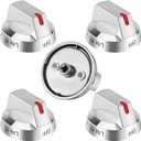 DG64-00473A Compatible for Samsung Gas Stove Knobs Replacements/Sam.Sung Stove K.nobs Replacements/Sam.Sung Oven Knob Replacements/SAMS.ung K.nobs for Gas Stove,5Packs