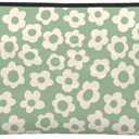 Flowers Silhouettes Cosmetic Bag Personalized Small Makeup Bag for Women Zipper Pouch Organizer Bags Gift Idea