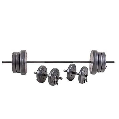 Full 6 Ft Olympic Barbell Bar, Black