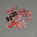 Zeyune 72 Pcs Valentines Day Bow Iron on Patches Bulk Pink Red Heart Bow Cherry Embroidered Hat Patches Galentines Holiday Applique Sew on for Hat Backpack Clothes Shirt Jeans DIY Craft, 36 Styles