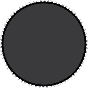 Trampoline Parts CO Universal Round Trampoline Jump Mat Replacement, Fits 14 FT Round Trampoline Frame, 72, 80 V-Rings, Durable, Weather Resistant, Fits Jumpzylla Trampolines