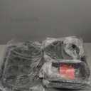 6-Piece Nonstick Gray Marble Coated Bakeware Set - Professional Quality Carbon Steel Pans with Silicone Handles - Ideal for Oven, Refrigerator, Freezer - Dishwasher Safe