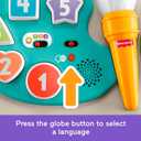 Fisher-Price Baby & Toddler Toy Laugh & Learn 4-in-1 Activity Table & Art Easel with Educational Music for Ages 6+ Months, Multilanguage Version