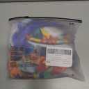 Women's 3 Piece Allover Print Swimsuit Halter String Bikini Sets with Mesh Cover Up Skirt (L)