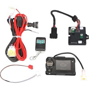12V Diesel Heater Controller Panel Parking Heater Motherboard Control Board LCD Switch Monitor Display Remote Control with Wiring Harness Sensor Cable Compatible with Chinese Diesel Heater 5KW