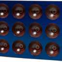 Wooden Egg Holder Countertop, and Deviled Tray - Tabletop Display Refrigerator Storage, Countertop for Fresh Eggs -18 Rack, Blue