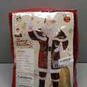 Christmas Santa Clause Costume For Men 12pcs Set Deluxe Velvet Adult Santa Suit (3X-Large)
