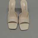Cape Robbin Lithe Nude Sexy High Spool Heel Open Squared Toe Slip On Pumps. 7.5