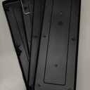 ETELI Railing Planter Hanging and Planter Box Brackets Set 6 Pack Adjustable Deck Window Boxes Planters with Drainage Holes for Garden Railing Fence, Black