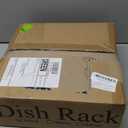 SNTD Over The Sink Dish Drying Rack - Adjustable Dish Rack for Kitchen Counter, Metal (Black)