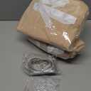 Tulle Backdrop Curtain with Lights String 10FT X 8FT Champagne Sheer Tulle Backdrop Curtains for Wedding Birthday Party Reception Photo Booth Background Decorations (2 Panels 5x8FT)