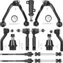 4WD Front Upper Control Arms Ball Joints Suspension Kit Fit for Chevy Avalanche Silverado Suburban, Fit for GMC Sierra 1500 Cadillac Escalade 2002-2006, Tahoe Yukon 2000-2006 - 13pc Set (13 pcs)