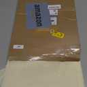 OWENIE Cream Sheer Curtains 84 inches Long 2 Panels Set for Bedroom Living Room, Soft Solid Living Room Sheer Curtain, Rod Pocket Light Filtering Curtains, 2 Pcs Each 42 W x 84" L,Cream