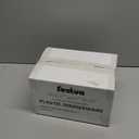 Festiva 200Pcs Black Gold Dessert Plates 6.3" with Plastic Forks 5"- Small Disposable Plates- Dessert/Cake/Appetizer Plastic Plates include 100Plates 100Forks for Christmas Party&Halloween&New Year