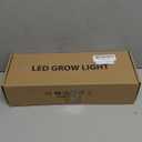 Black Grow Lights for Indoor Plants, 168 LEDs Clip Plant Lights, Full Spectrum LED Plant Growing Lamps with Flexible Gooseneck 4/8/12/18H Timer, 3 Spectral Modes, 10 Dimmable Levels, 2Head x 2 Pack