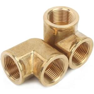 LTWFITTING Brass Pipe Fitting Female 90 Deg 3/4-Inch NPT Elbow Fuel Air(Pack of 2) LTWFITTING Brass Pipe Fitting Female 90 Deg 3/4-Inch NPT Elbow Fuel Air(Pack of 2)