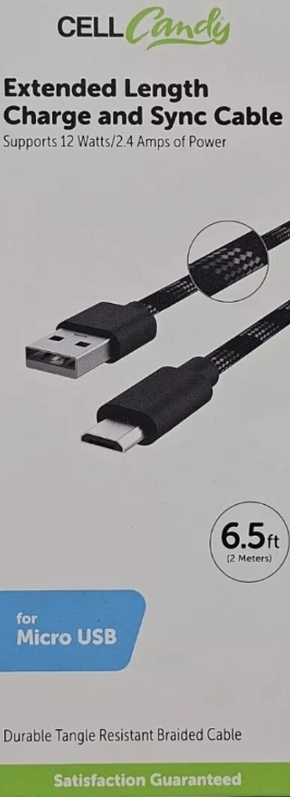 PP CCY 6,5 BRAIDED TYPE C 2,0 BK/GY