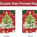 4 x Christmas Garden Flag Merry Christmas Decorations Double Sided Winter Decor Outdoor Yard Flag 12.5x18 Inch
