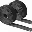 Heat Hose Fiberglass Wrap Shield Sleeve 2 Pcs 10FT-13MM(1/2") Wire Fuel Line High Temp Black Colour Adjustable for Car Wire Loom cable Heat Shield Brake Line Cable