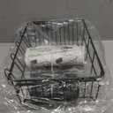 Over the Sink Expandable Dish Drainer Drying Rack In Stainless Steel for Small Kitchen, Counter Space Saving Modern Compact Metal Above Plate Dryer Strainer, Adjustable Hanging Inside Drain Holder (Black)