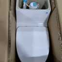 WOODBRIDGEE One Piece Toilet with Soft Closing Seat, Chair Height, 1.28 GPF Dual, Water Sensed, 1000 Gram MaP Flushing Score Toilet with Brushed Nickel, White,B0940-F-BN