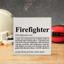 Firefighter Gift for Men Women, Appreciation Thank You Gift for Firefighter, Fireman Christmas Birthday Graduation Retirement Gifts, Firefighter, Wooden Box Sign
