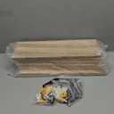 WOPITUES Wood Floating Shelves Set of 6, Shelves for Wall Decor, Farmhouse Shelf for Bedroom, Bathroom Storage Shelves, Book Shelves for Living Room - Rustic Brown (16.5 Inch)