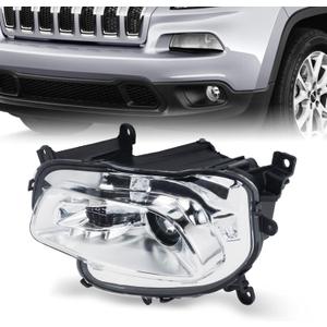 Headlight Assembly compatible with 2014-2017 Jeep Cherokee Halogen Left Driver Side