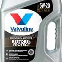 Valvoline Restore & Protect Full Synthetic 5W-20 Motor Oil 5 Quart