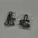 Home Security Door Lock, 2 Pack Latch Guard Clasp Front Door Locks for Kids, Home Reinforcement Lock for Swing-in Doors, Hotel Door Latches, Thicken Solid Aluminium Alloy (Black)