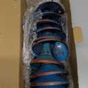 10 Ft Rain Chains for Gutters, Metal Rain Catcher Chain for Eaves Drainage, Rain Gutter Chains with 10 Blue Funnel Cups, Adjustable Rain Chain for Outdoor Decor