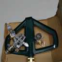 WEMADE Heavy Duty Metal Pulsating Sprinklers for Yard - 360 Degree Roating Automatic Water Sprinkler for Lawn with Metal Base, Impact Sprinklers for Large Area Covers Up to 85 Diameter