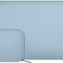 MOSISO Laptop Case 13.3 inch, 13-13.3 inch Laptop Sleeve Bag Compatible with MacBook Air/Pro 13/Pro 14 M5 M4 M3 M2 M1, HP Dell ASUS Lenovo, Neoprene Computer Sleeve Bag with Small Case, Airy Blue