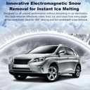 Electromagnetic Snow Removal, 2026 New Anti-freeze Car Snow Removal Device, 2-in-1 Car Defroster and Dummy Anti-Theft Alarm with Flashing LED, USB Rechargeable Complete Winter Safety Set for All-2PCS